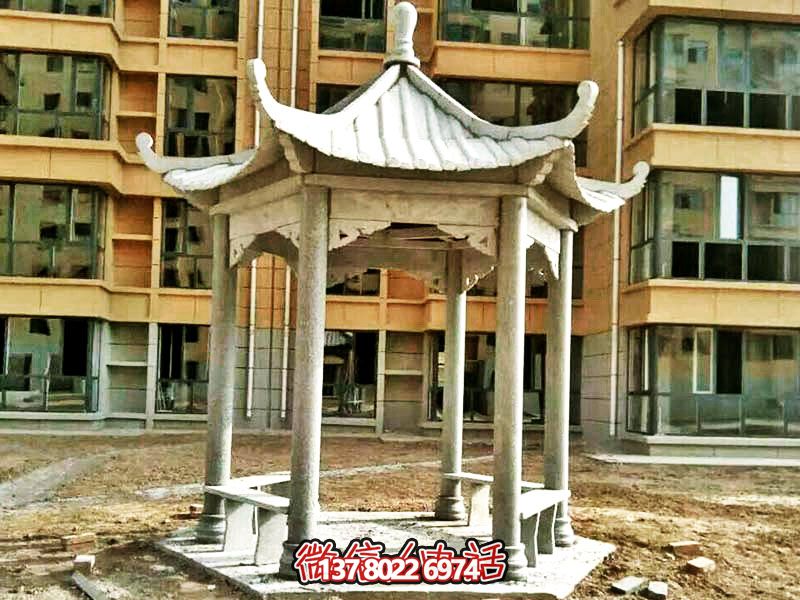 仿古建筑涼亭，為小區(qū)、公園、草坪提供休息雕塑美化