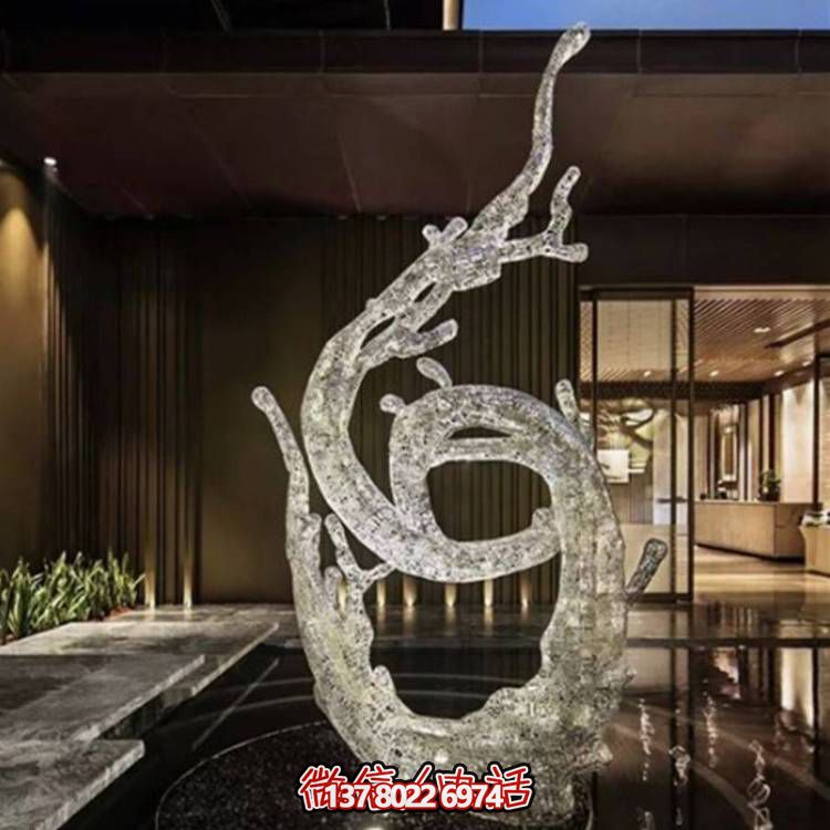 不銹鋼浪花雕塑，創(chuàng)意廣場(chǎng)裝飾