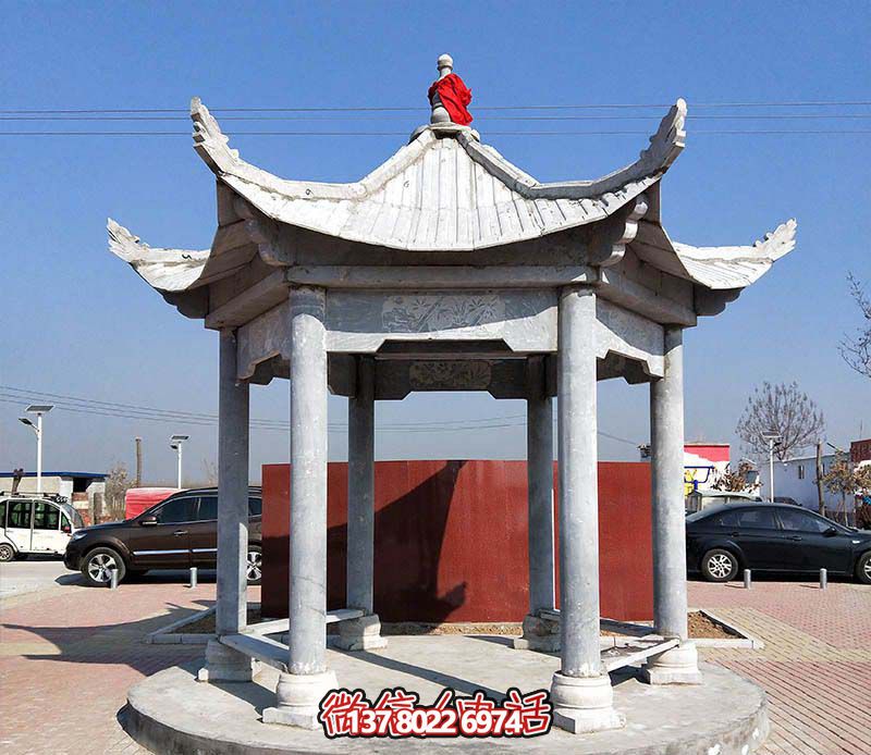 精致大理石涼亭，點綴完美小區(qū)廣場