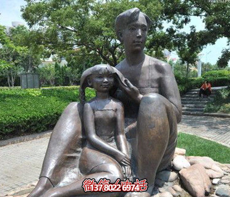 母女情深銅雕塑，傳承傳統(tǒng)文化