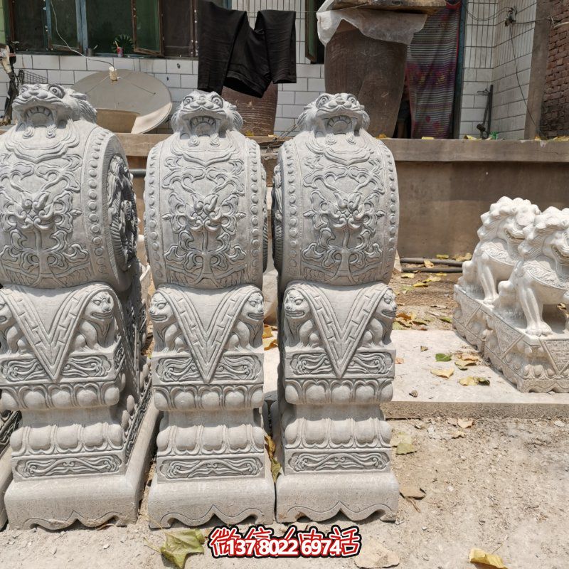 精美古典石雕擺件，美化庭院景觀