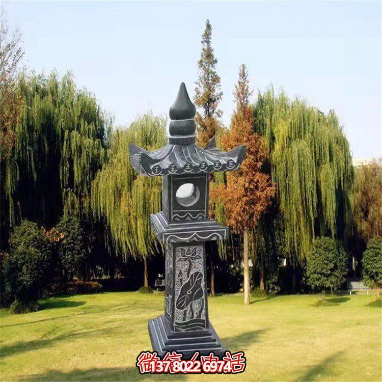 精美青石石雕石燈景觀擺件，裝點你的戶外庭院