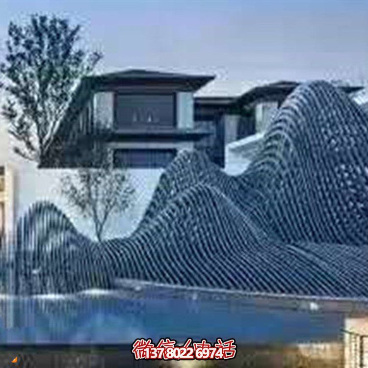 藝術(shù)水滴不銹鋼鏡面小品點(diǎn)綴庭院、酒店的時(shí)尚飾品