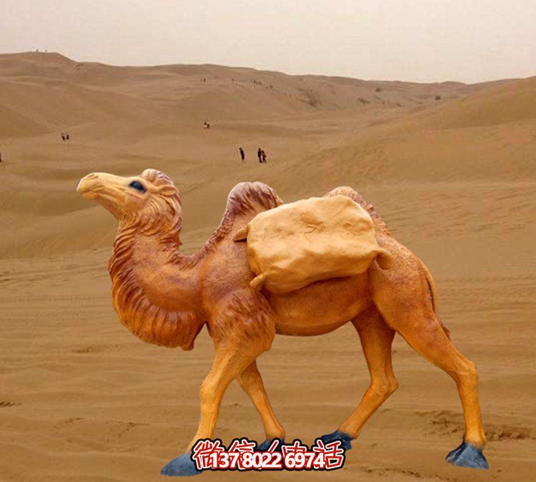 仿真駱駝雕塑，裝點園林廣場