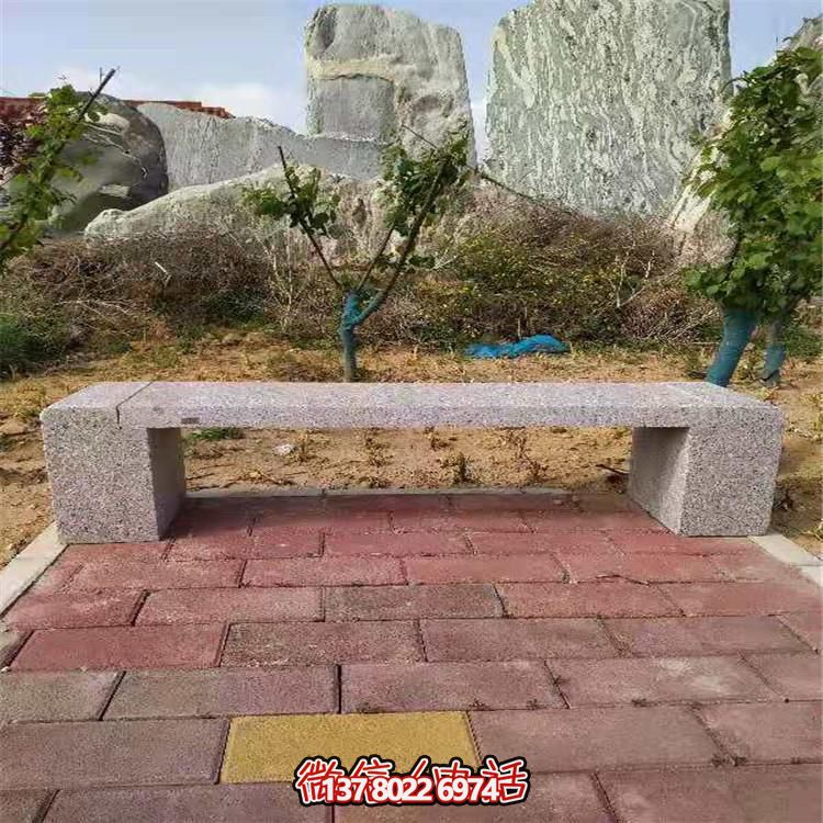 花崗巖長形石凳，裝飾您的小區(qū)公園