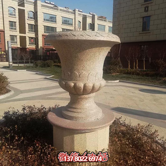 歐式裝飾石雕花盆，讓您的小區(qū)更添靚麗