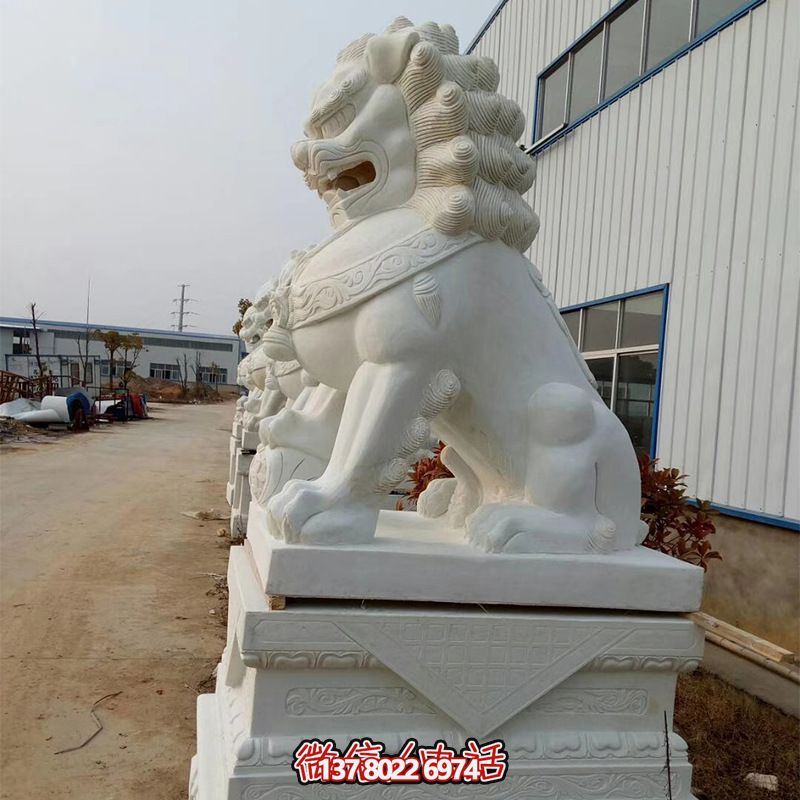 高品質(zhì)石雕麒麟雕塑，點綴企業(yè)公司大門口，增添鎮(zhèn)宅財運