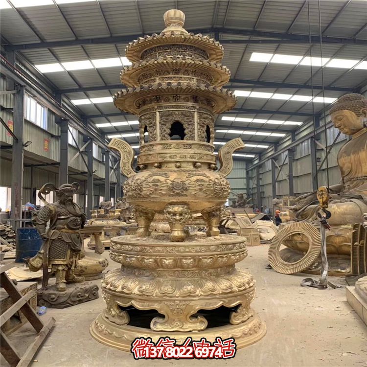 創(chuàng)意工藝不銹鋼大型香爐雕塑