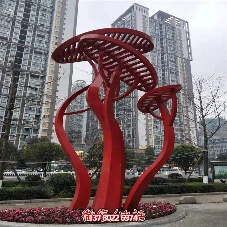 不銹鋼創(chuàng)意樹雕塑——為公園增添抽象創(chuàng)意