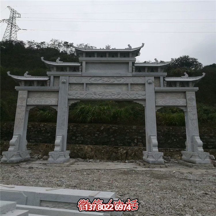大型石雕牌坊，給你一個美麗的家園