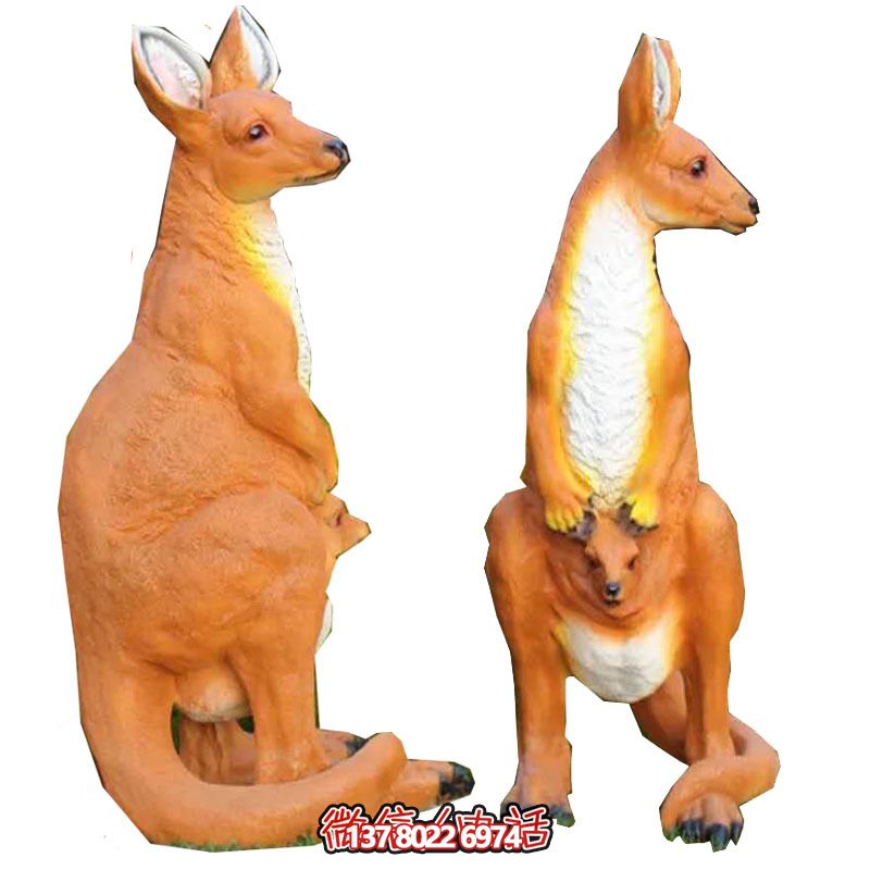 大型袋鼠雕塑，景觀完美打造公園景區(qū)