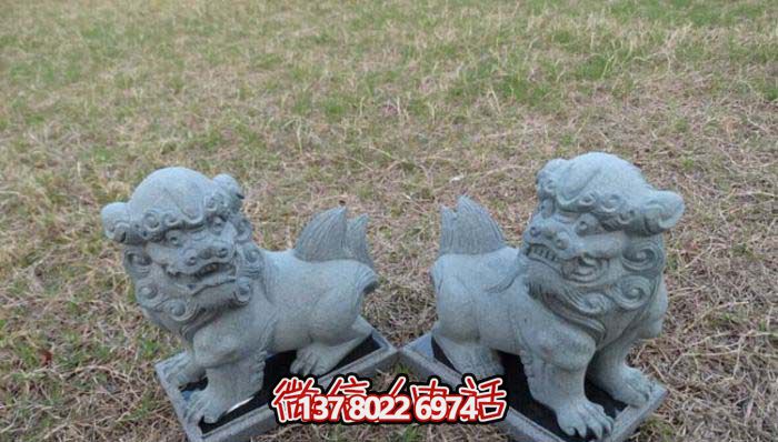 精美創(chuàng)意獅子大理石擺件，為戶外園林景觀增添更多美感