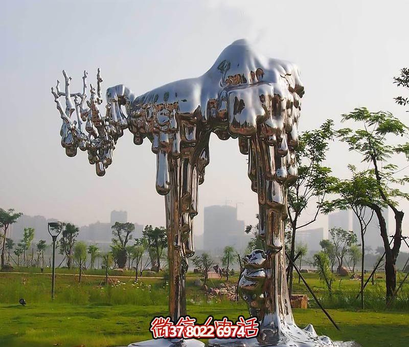 不銹鋼雕塑拱門——傳承抽象文化，融入人文精神