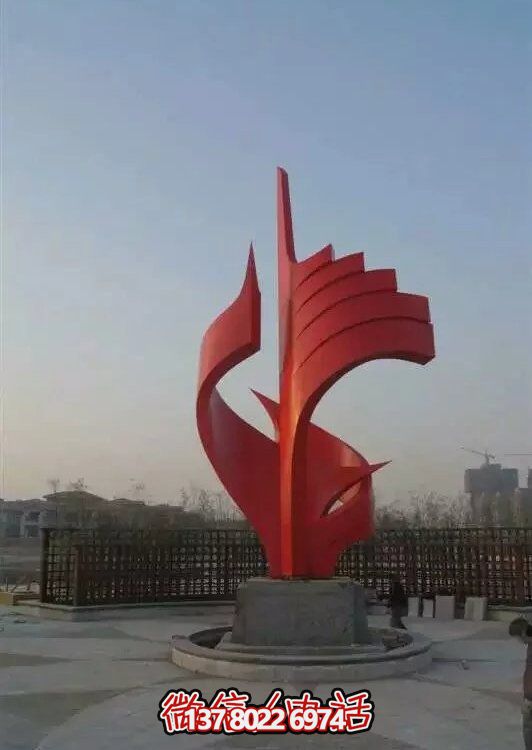 大型不銹鋼景觀雕塑，室外裝飾藝術(shù)精美