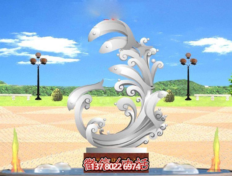 玻璃鋼雕塑魚躍龍門傳承古老傳統(tǒng)，展示創(chuàng)意美感