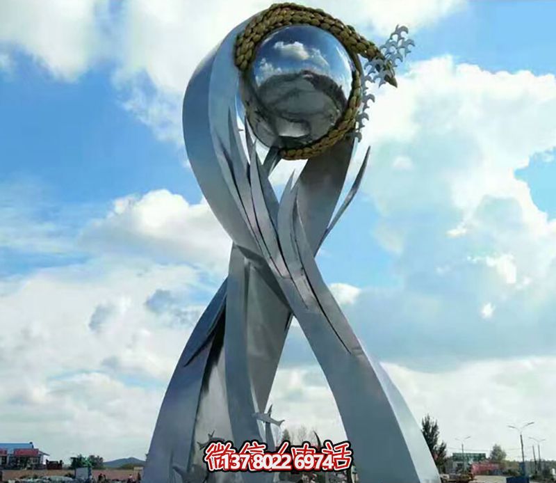 不銹鋼鏡面創(chuàng)意抽象個性鴿子雕塑