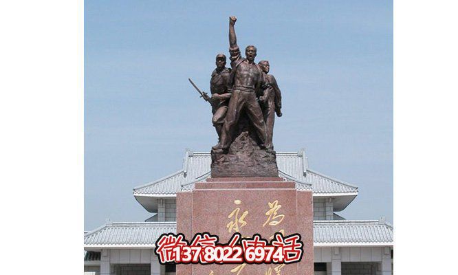 廣場抗戰(zhàn)時(shí)期人物紀(jì)念銅雕抗戰(zhàn)雕塑