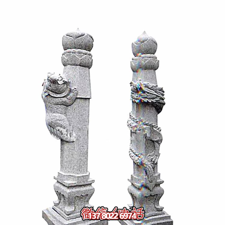 石雕龍柱花崗巖龍柱廣場(chǎng)石雕文化柱九龍浮雕盤龍柱公園廣場(chǎng)石柱子_1345