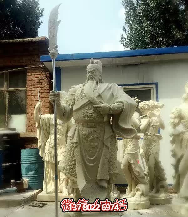 庭院大型供奉招財(cái)關(guān)公雕塑