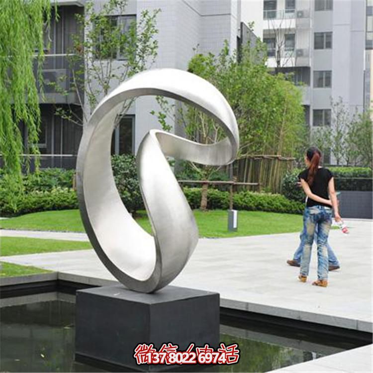 廣場(chǎng)不銹鋼幾何抽象景觀(guān)