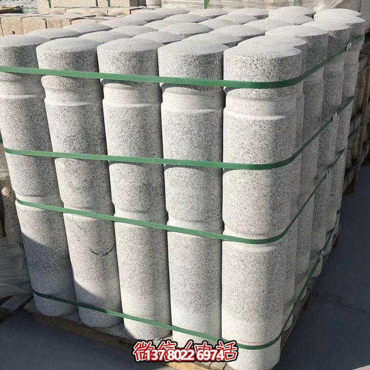 花崗巖擋車路障石柱廣場(chǎng)攔車圓石柱子