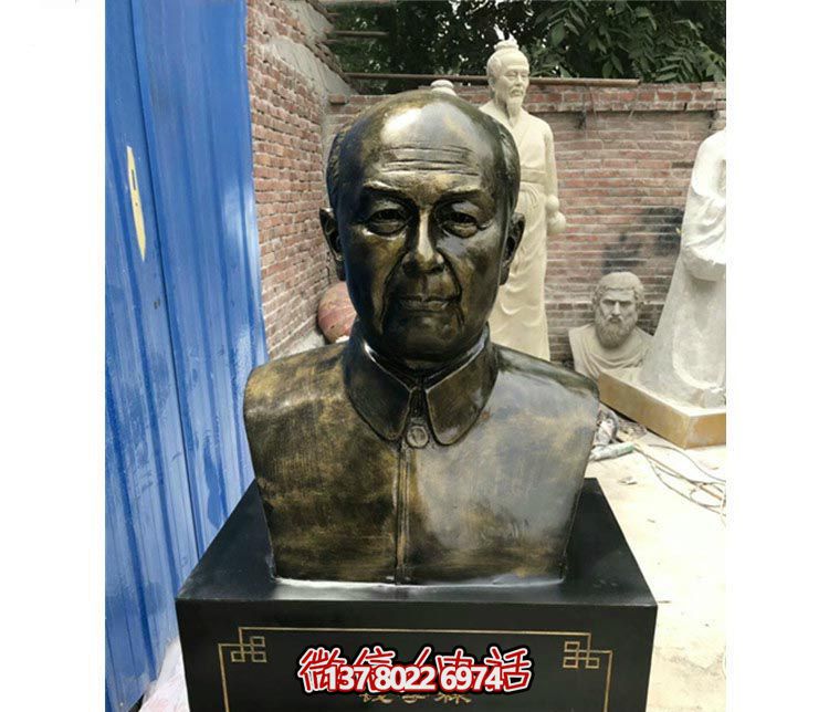 校園名人胸像銅雕錢學(xué)森雕塑