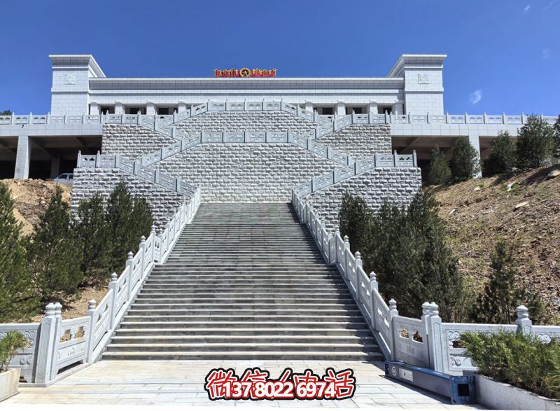 花崗巖露臺石雕步梯、欄桿欄板