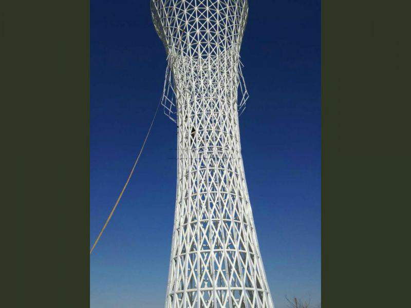 不銹鋼廣場(chǎng)燈光雕塑